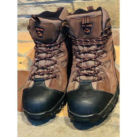 Wolverine Hudson Boots Men\'s Size 13 Brown Steel Toe Hiker Work W02194 Shoes